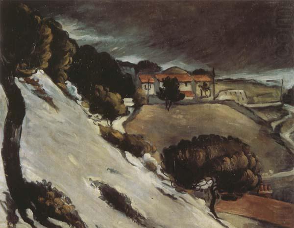 Paul Cezanne Snow Thaw in LEstaque china oil painting image